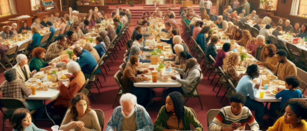 monthly chuch potluck lunch